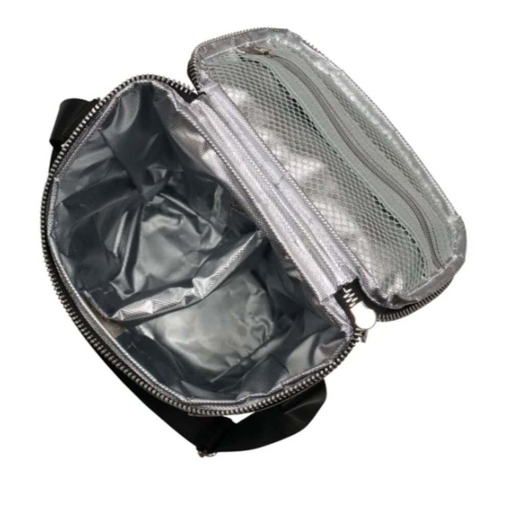 Igloo Luxe Insulated Beverage Tote Vegan Leather Cooler Bag Black - Picture 7 of 9